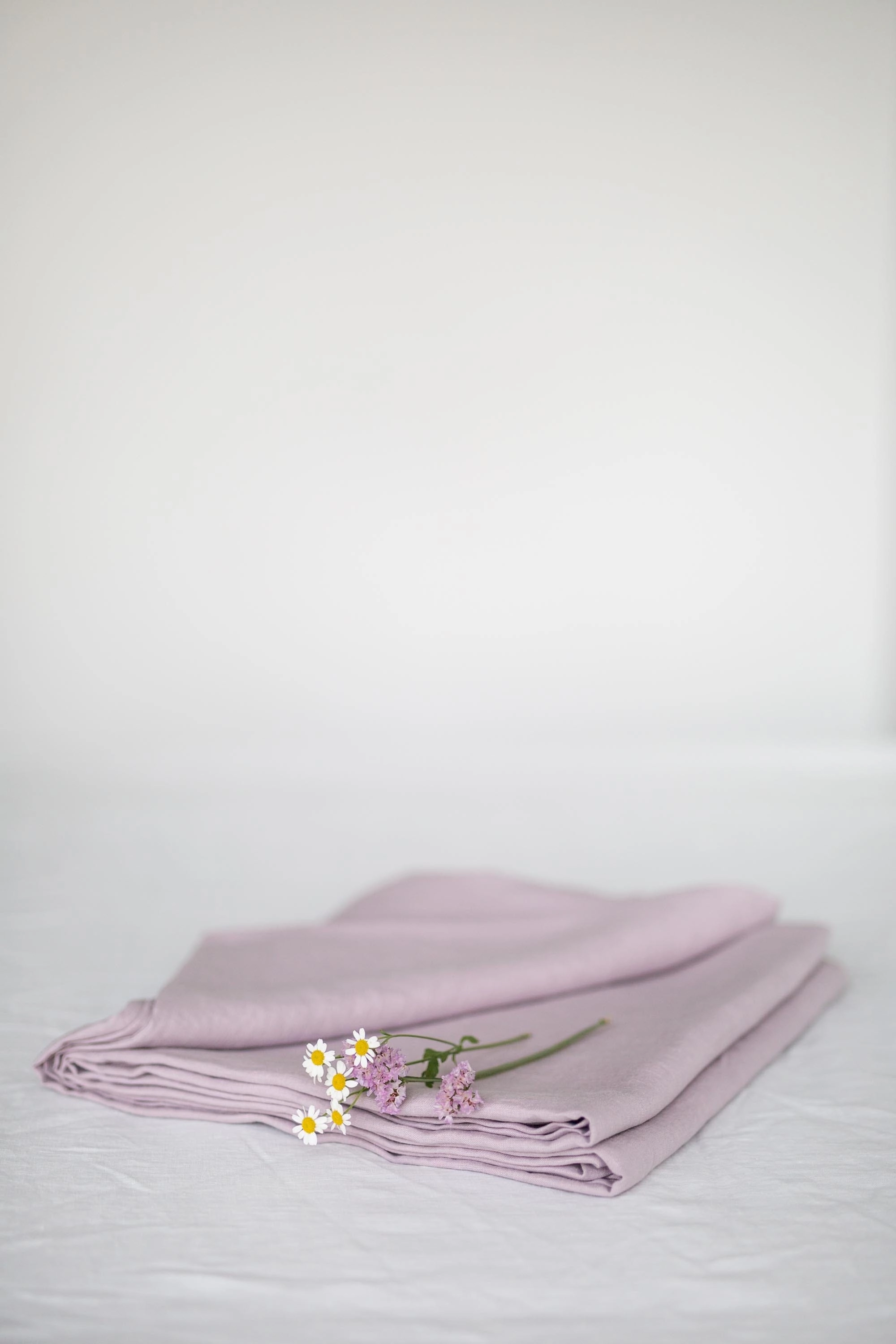 Linen Flat Sheet | Dusty Rose