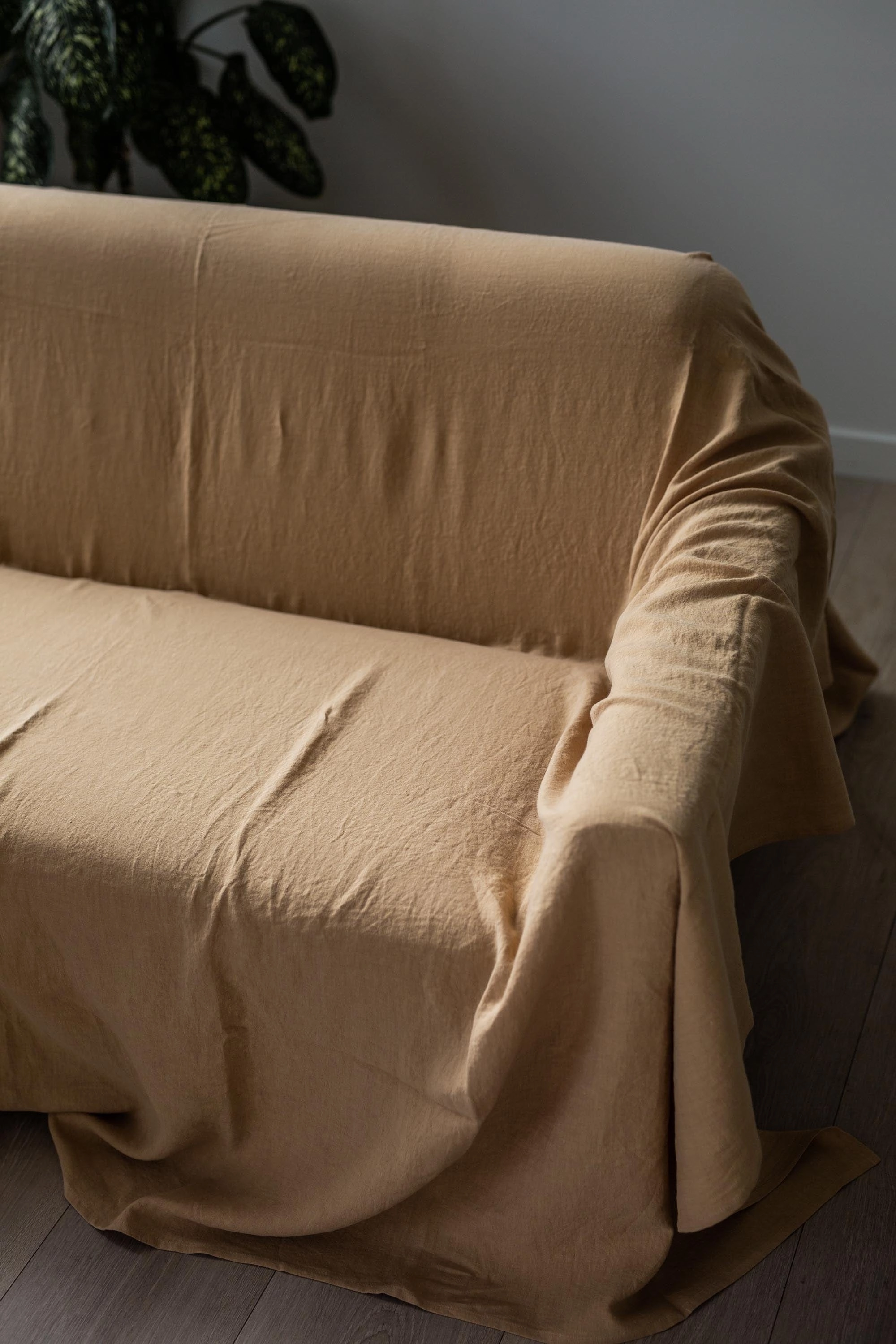 Linen Flat Sheet | Mustard