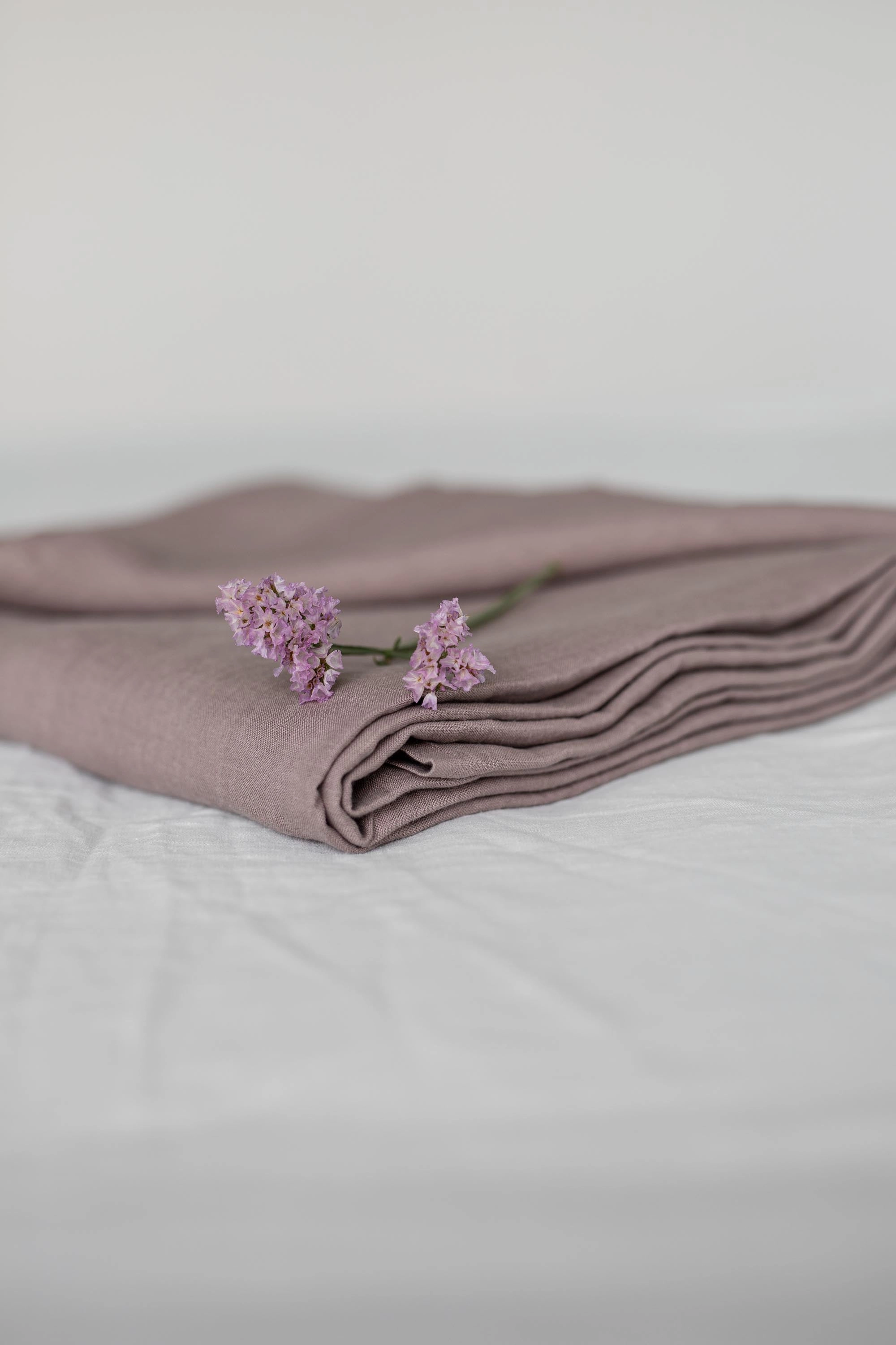 Linen Flat Sheet | Rosy Brown