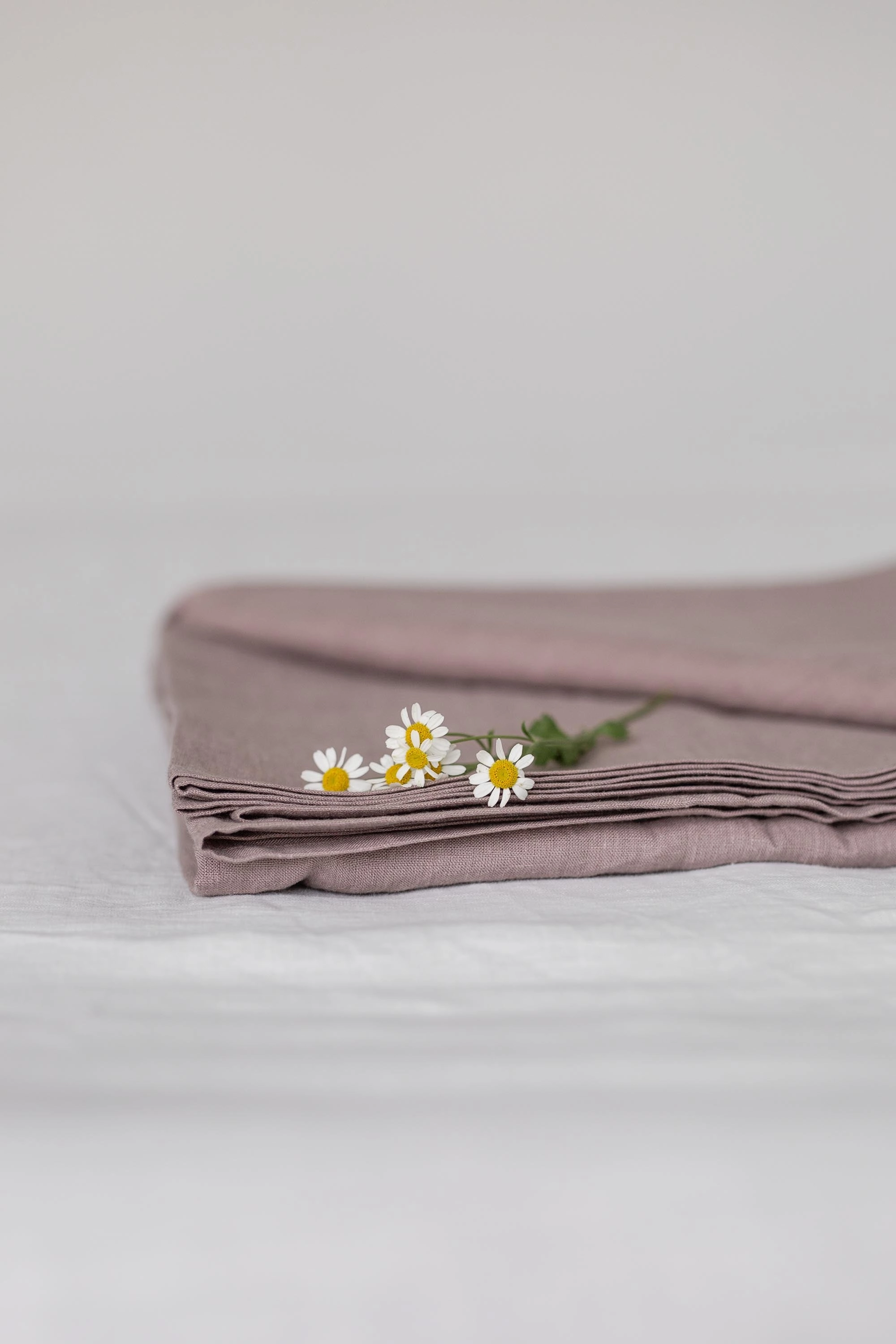 Linen Flat Sheet | Rosy Brown
