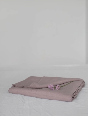 Linen Flat Sheet | Rosy Brown