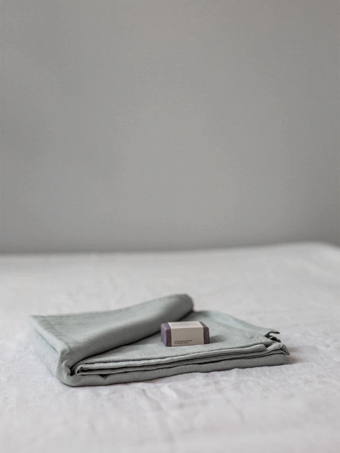 Linen Flat Sheet | Sage Green