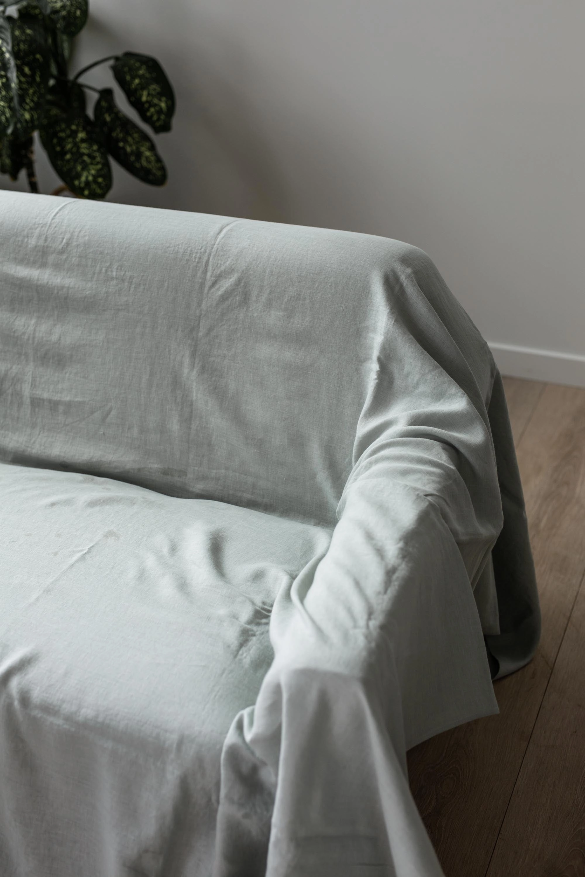 Linen Flat Sheet | Sage Green