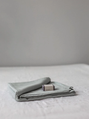 Linen Flat Sheet | Sage Green
