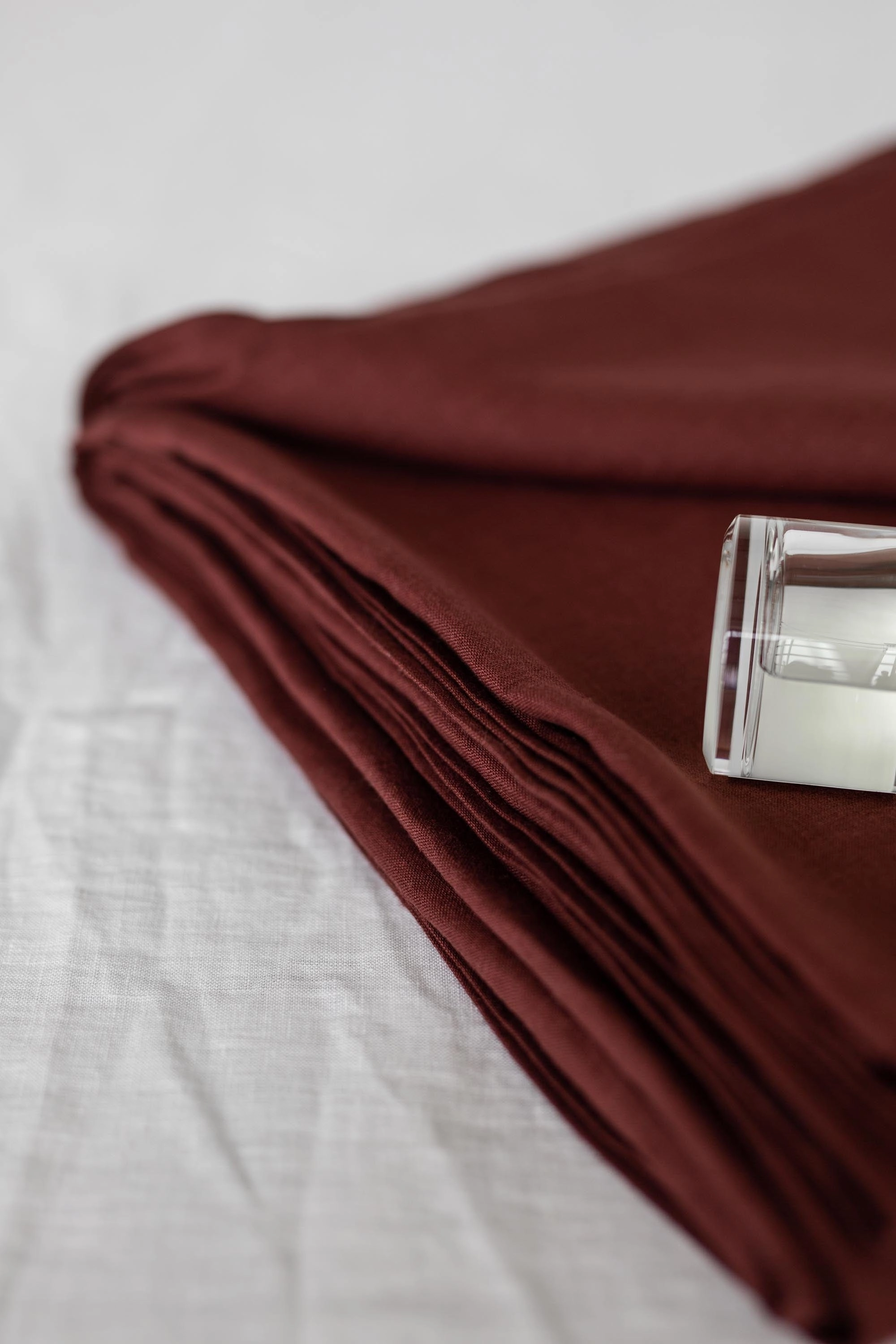 Linen Flat Sheet | Terracotta