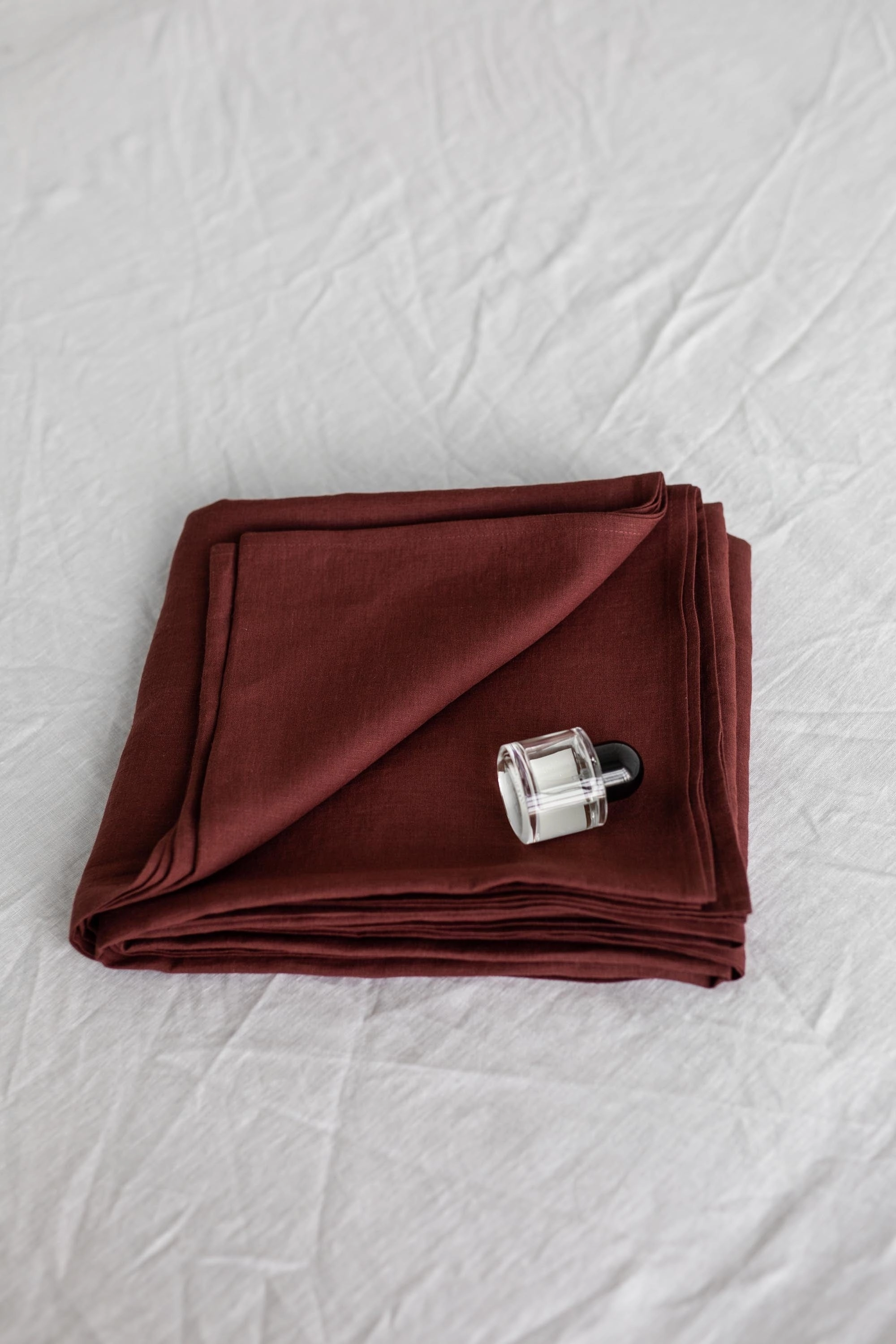 Linen Flat Sheet | Terracotta