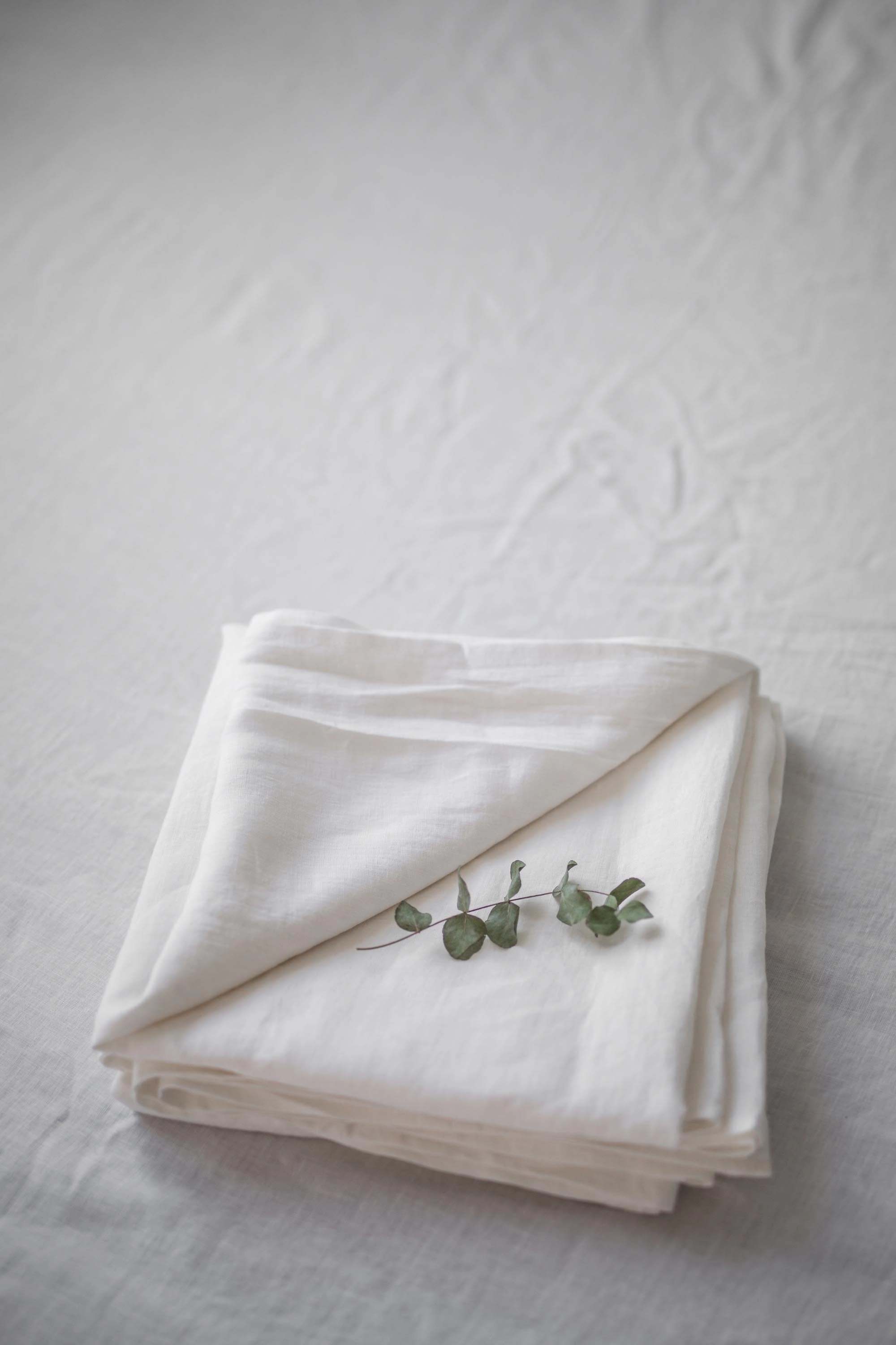 Linen Flat Sheet | White