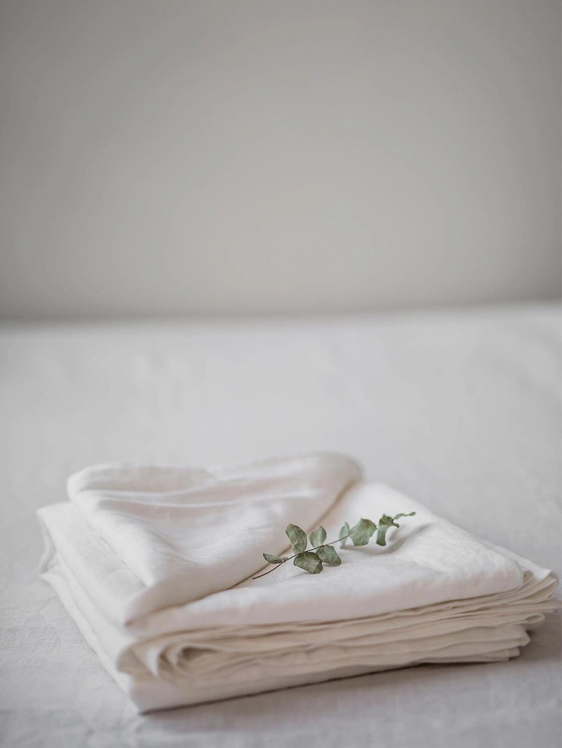 Linen Flat Sheet | White