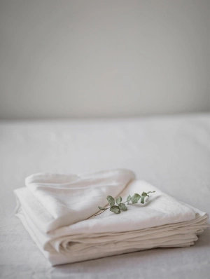 Linen Flat Sheet | White