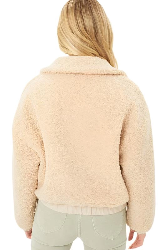Love Tree Teddy Fleece Zip-Up Sweater Jacket 8077JY