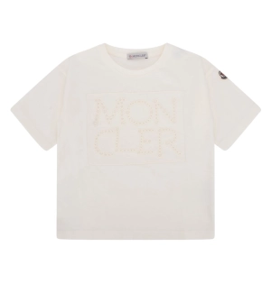Moncler Enfant Logo Embroidered Crewneck T-Shirt