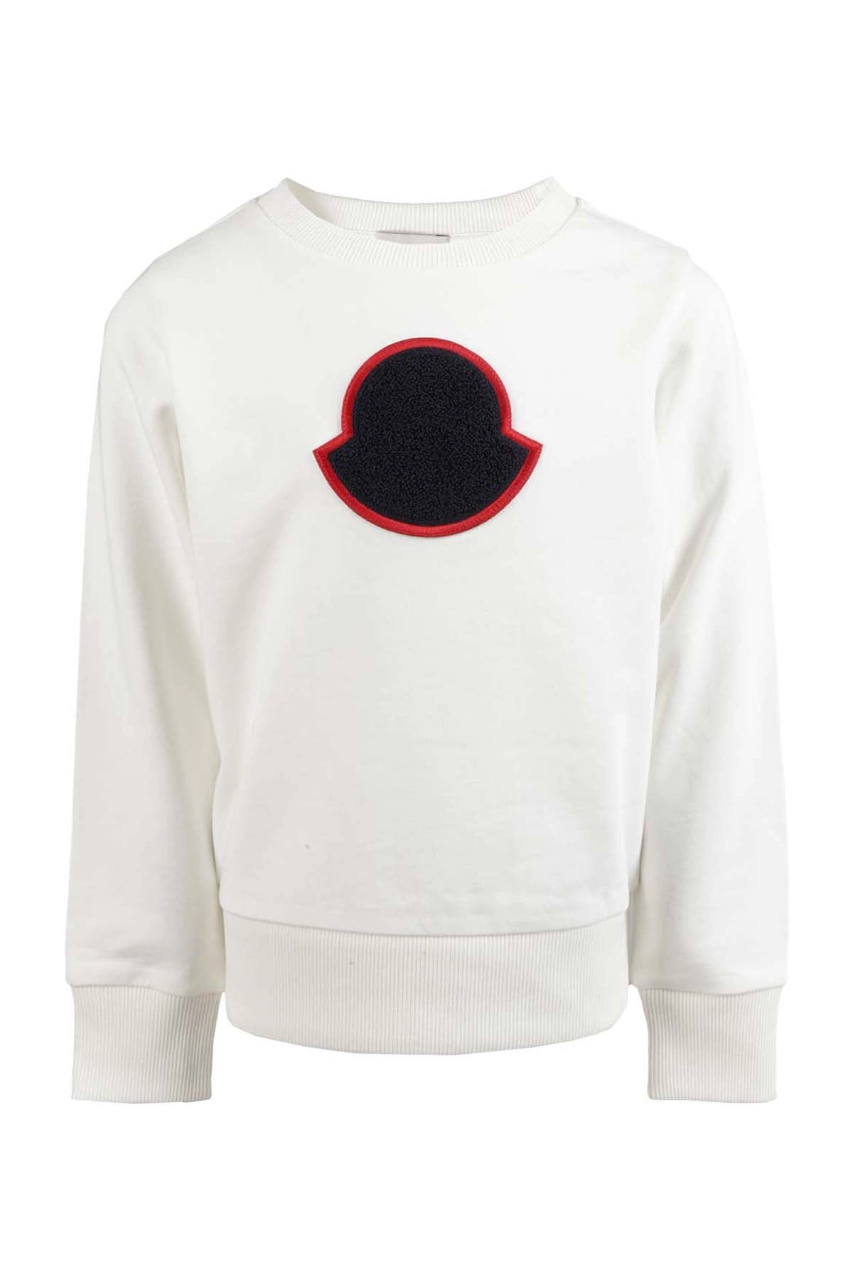 Moncler Enfant Logo Patch Crewneck Sweatshirt