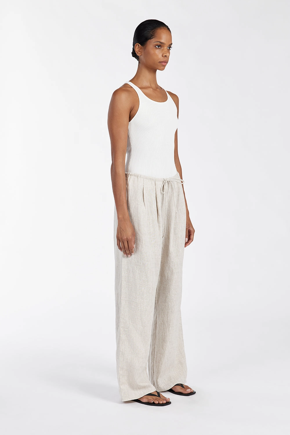 NALA NATURAL ELASTIC WAIST PANT
