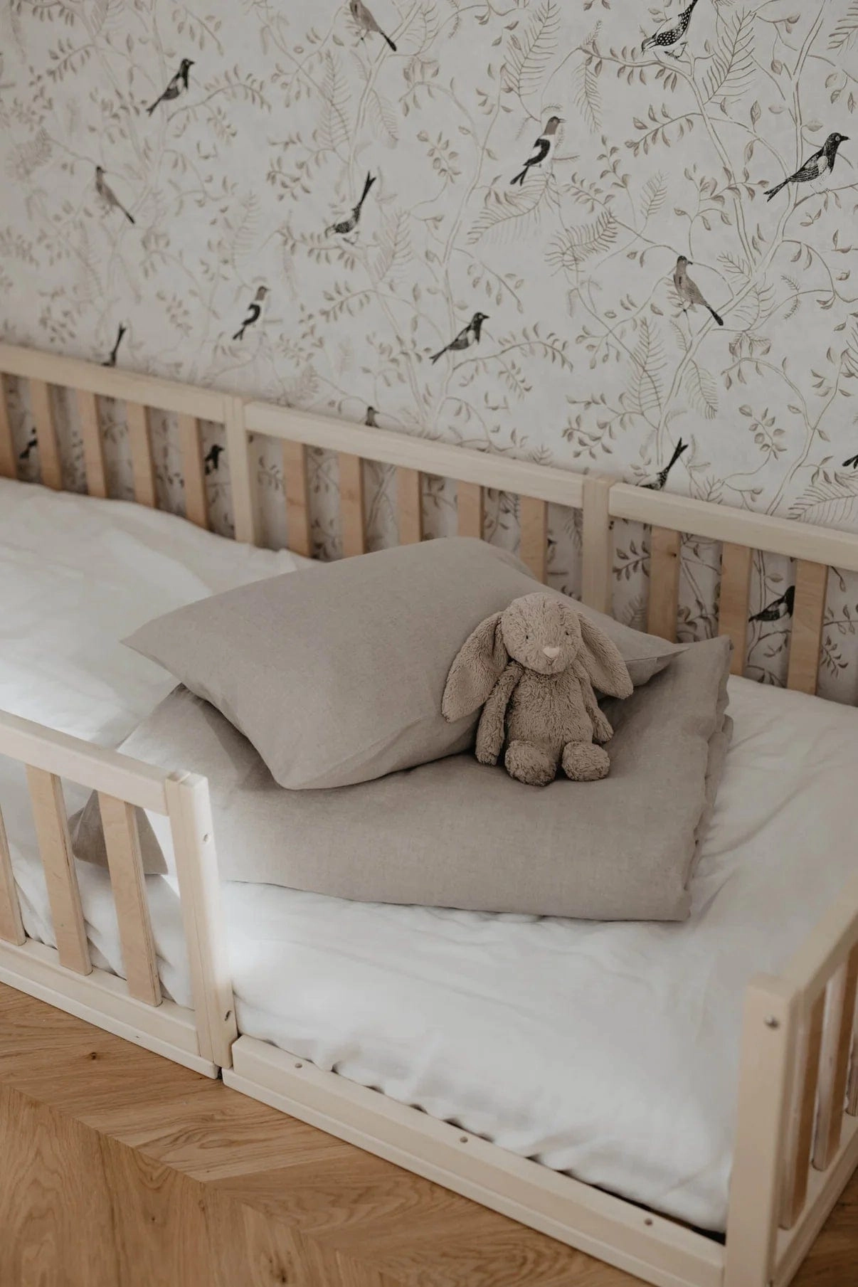 Natural Linen Baby Bedding Set | Multiple Colours