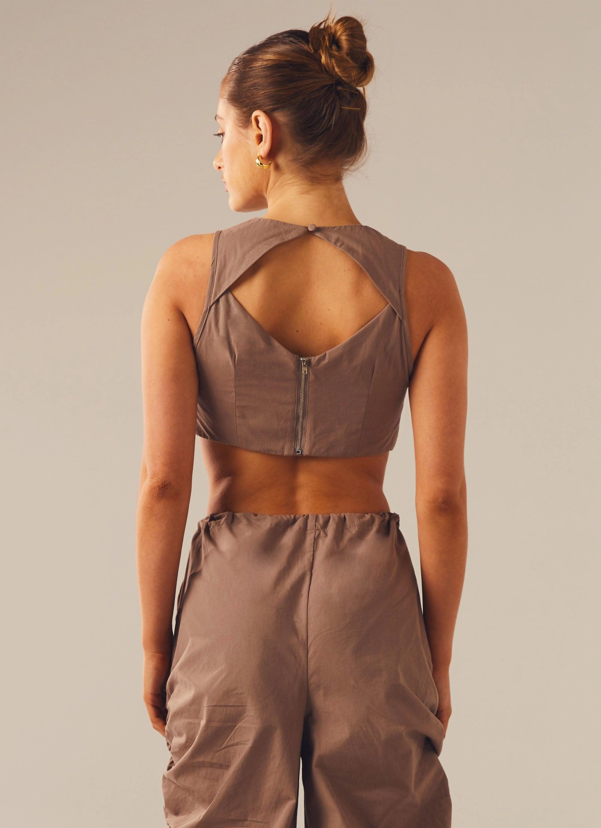Next In Line Crop Top - Stonewood