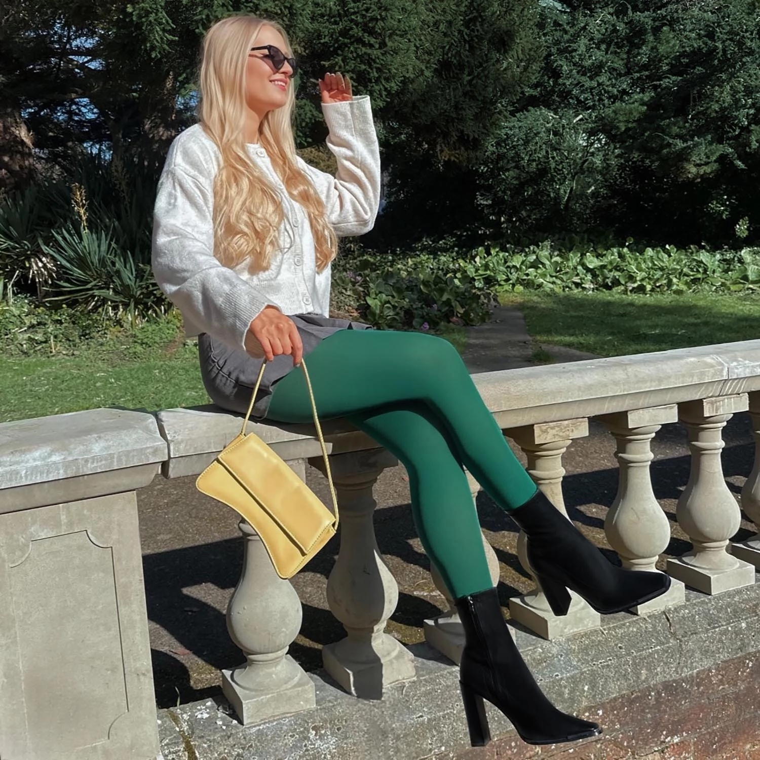 Opaque 80 Den Tights - Foliage