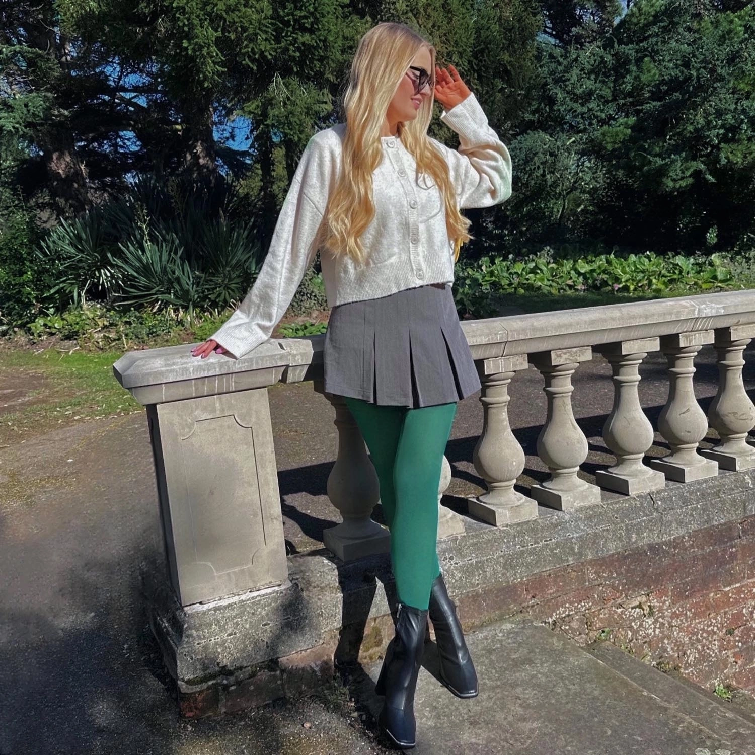 Opaque 80 Den Tights - Foliage