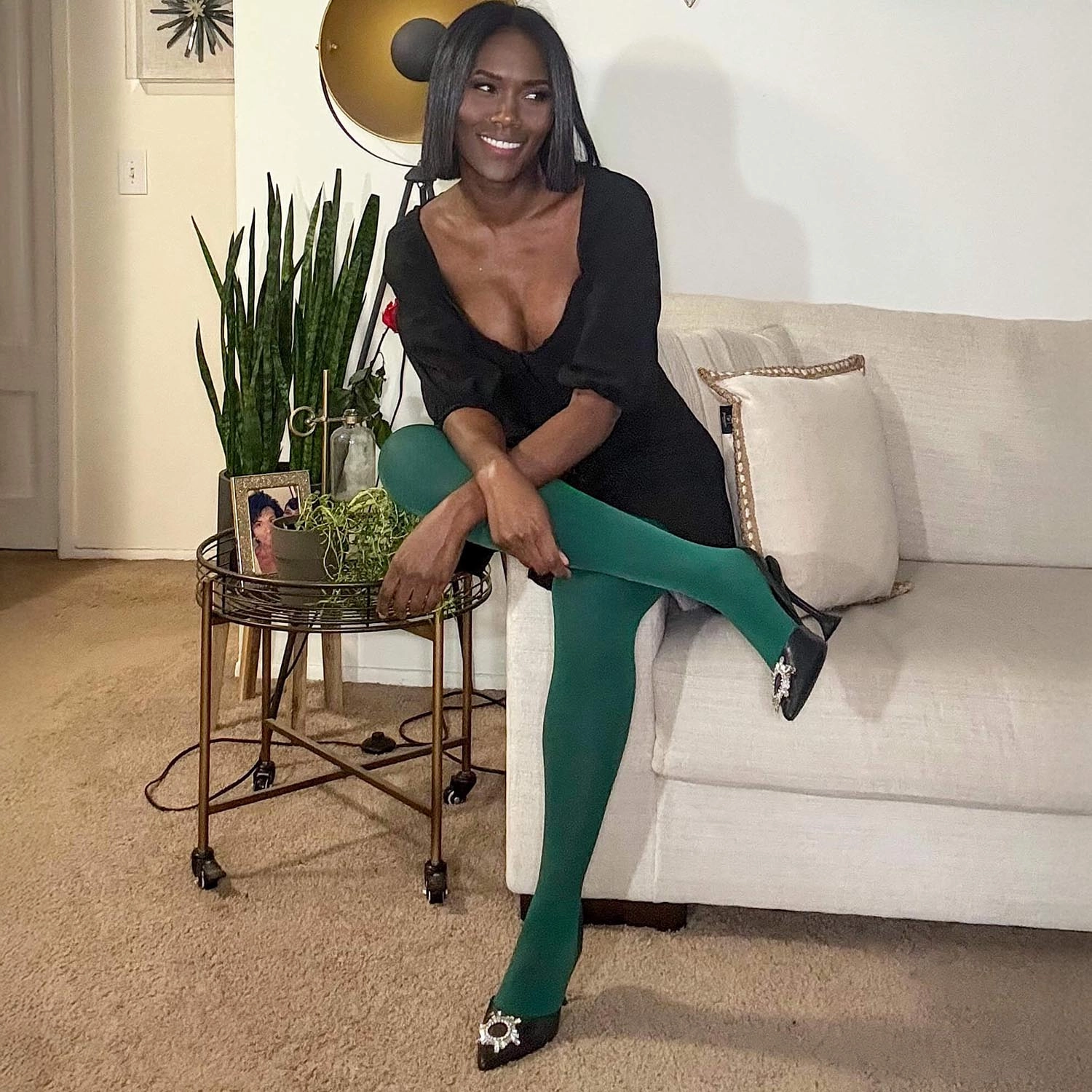 Opaque 80 Den Tights - Foliage