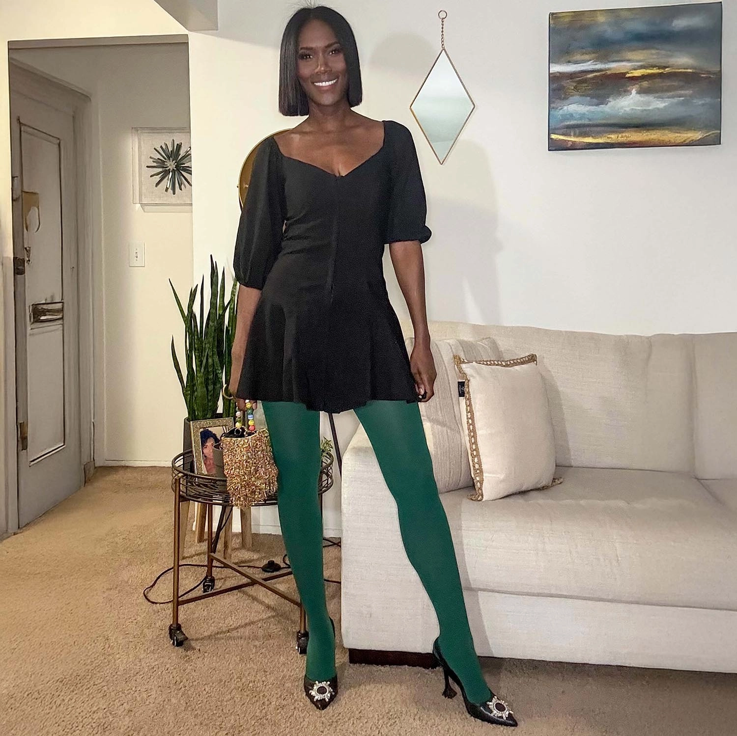 Opaque 80 Den Tights - Foliage