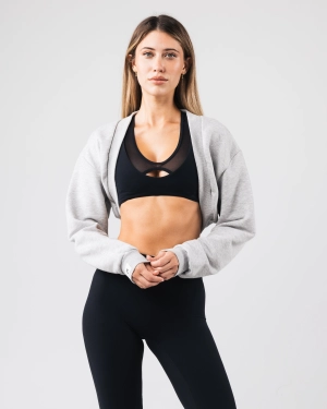 Overlay Shrug - Heather Cloud