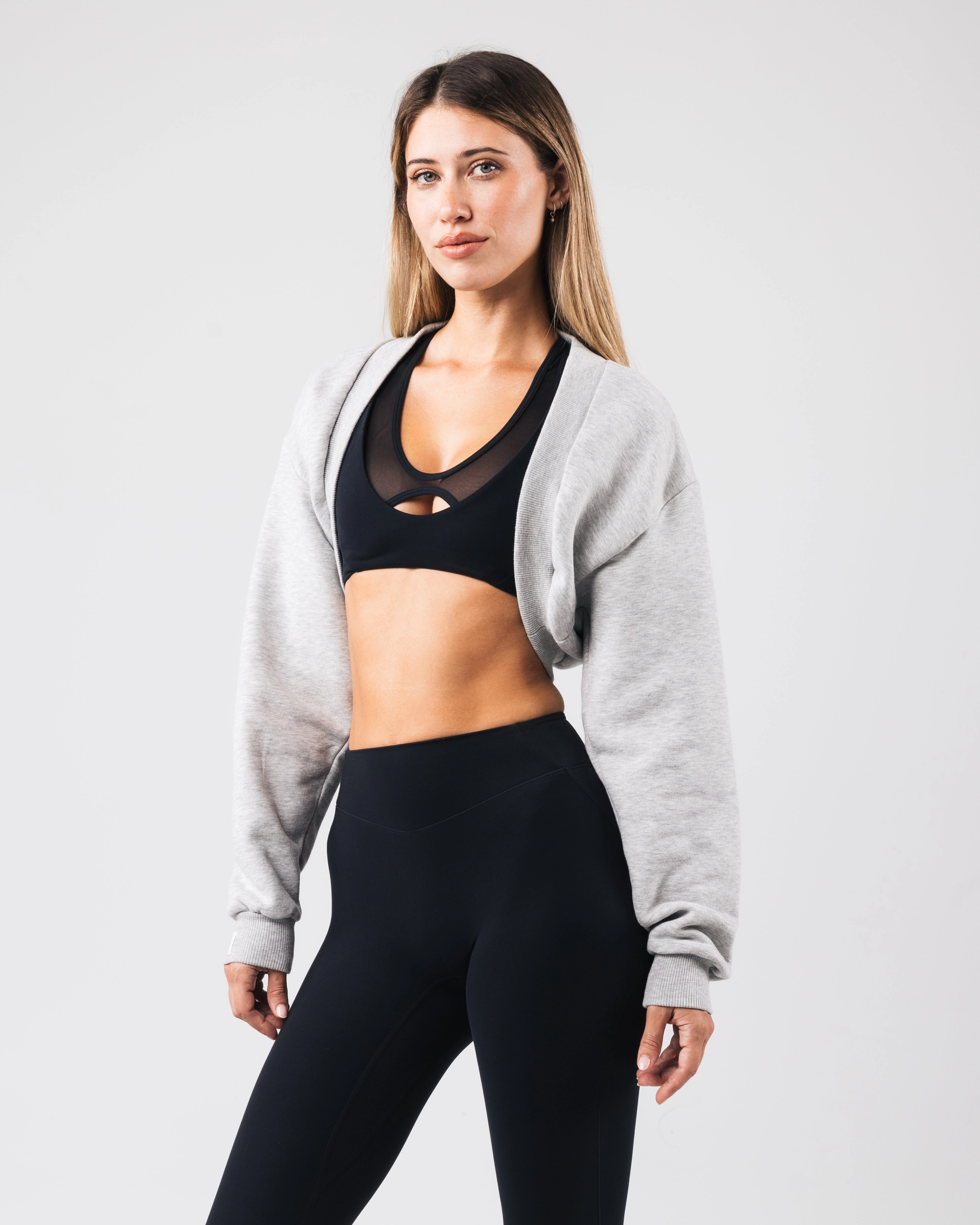 Overlay Shrug - Heather Cloud