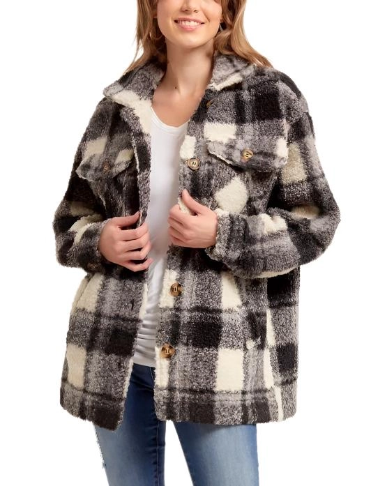Plaid Teddy Sherpa