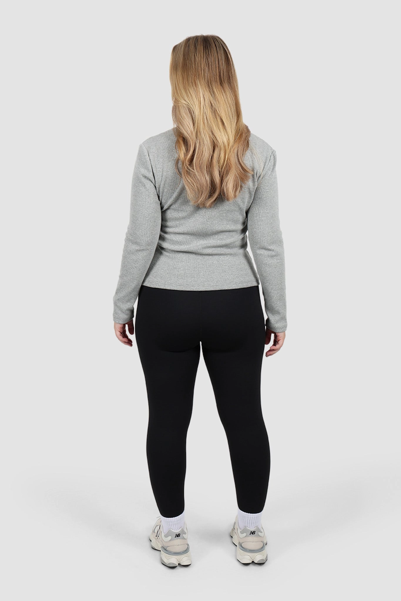 PORTLAND L/S RIB TEE GREY MARLE