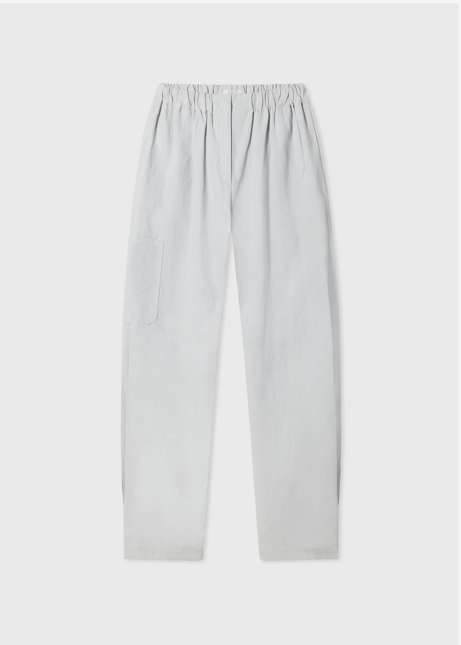 Pull Up Aviator Pant in Cotton -  Whisper Blue
