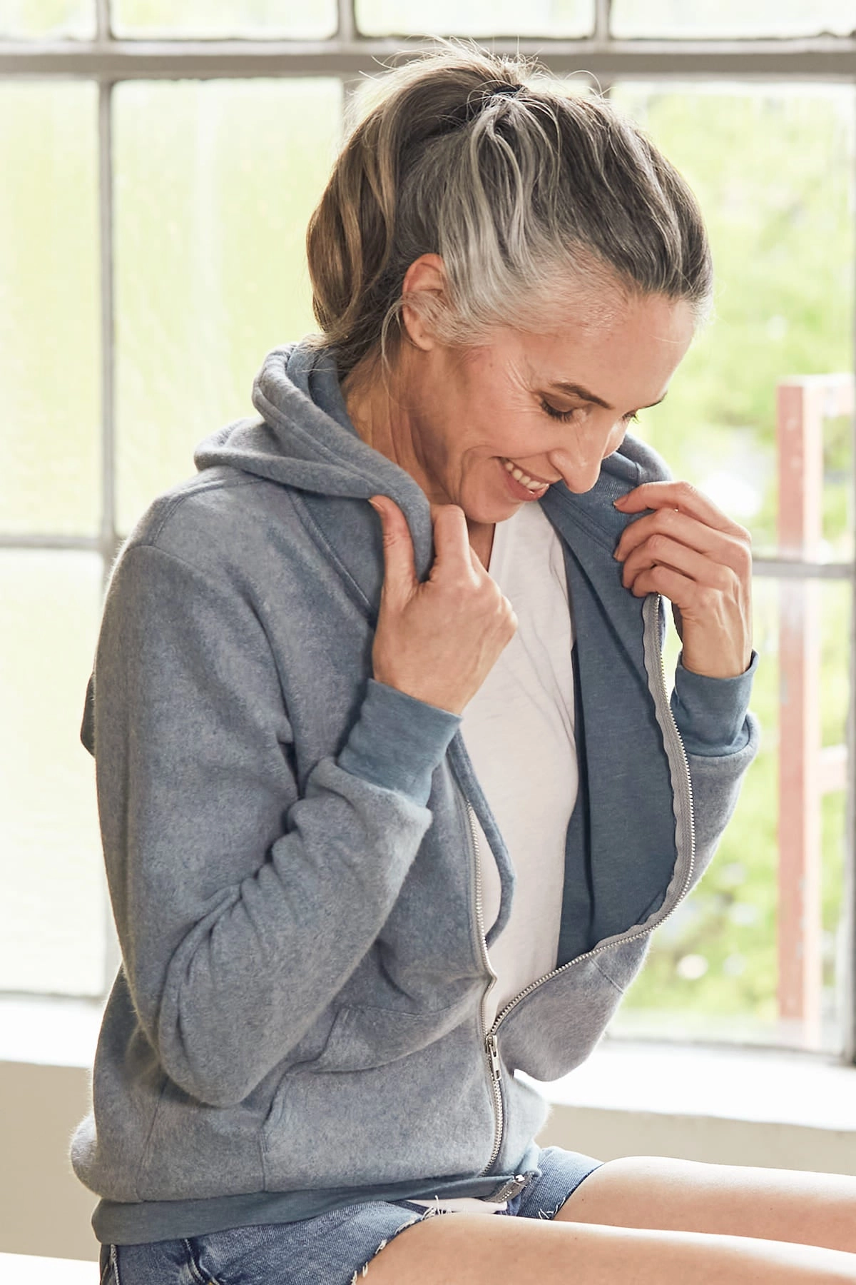 "Little Things" Embroidered Fleece Hoodie