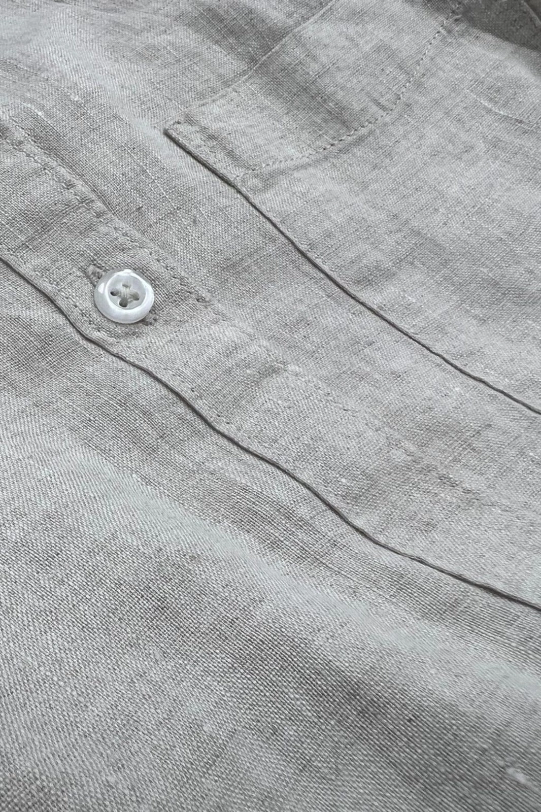 "Never Look Back" Island Linen Shirt
