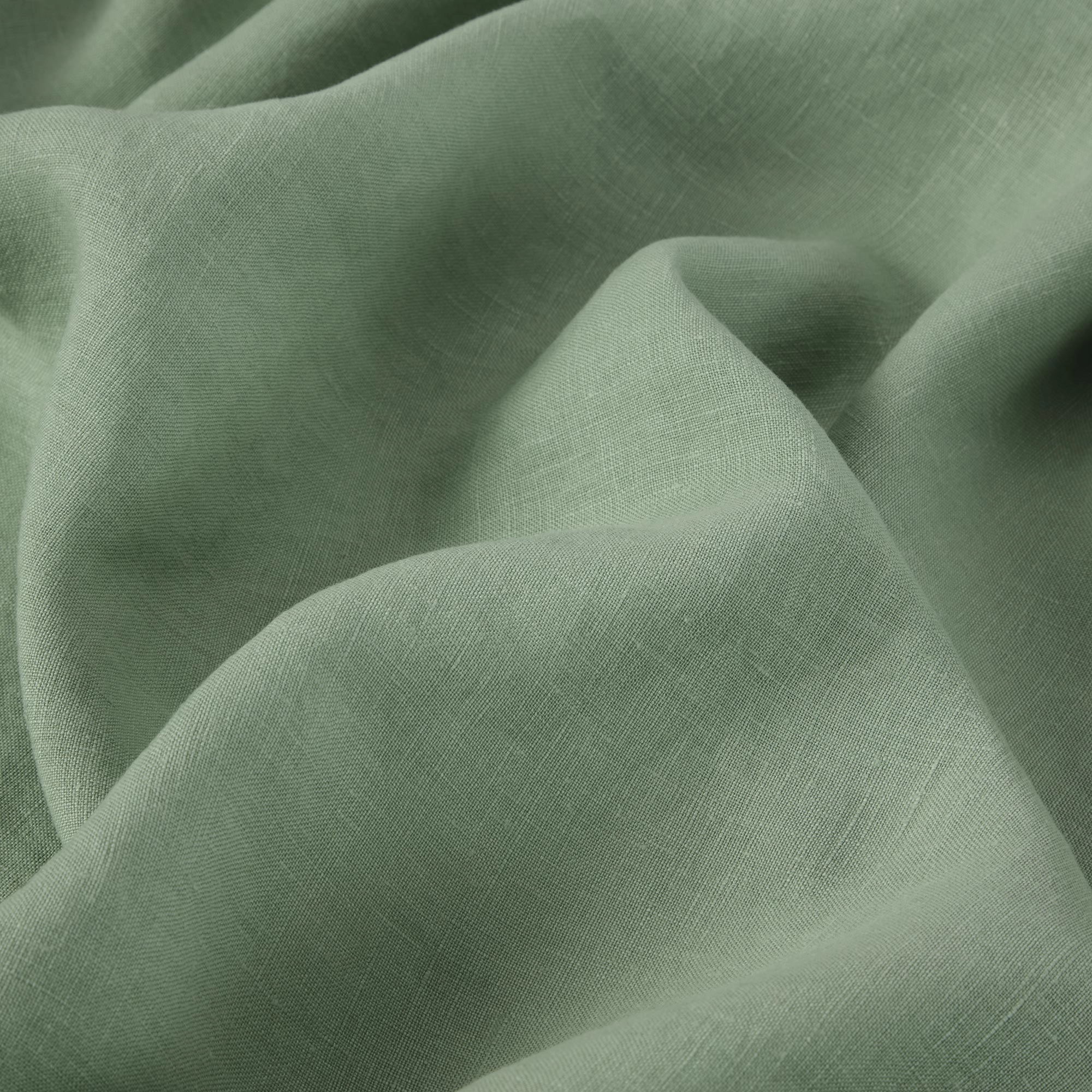 Sage Green 100% Linen Flat Sheet