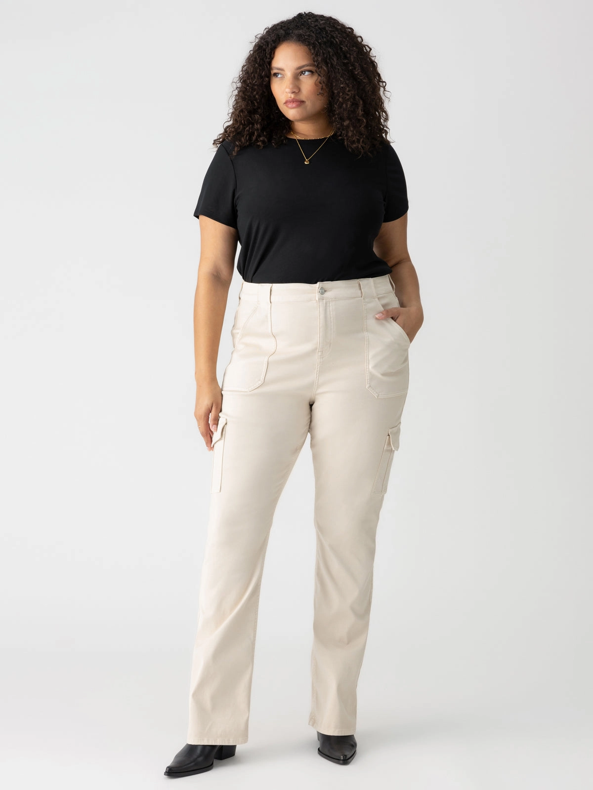Sculpted Hayden Bootcut Standard Rise Pant Toasted Almond Extended Sizing