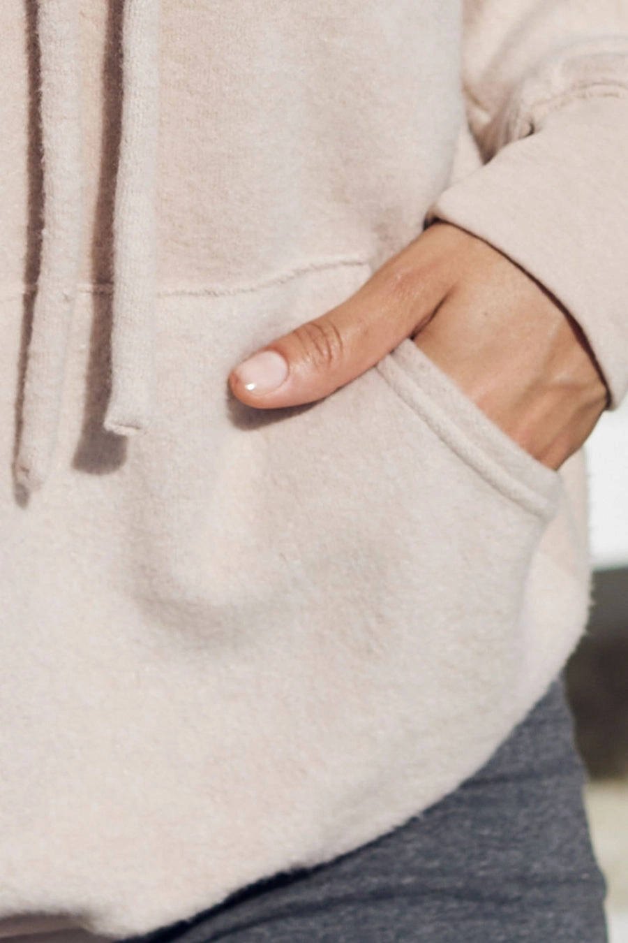 Signature Lotus Embroidered Fleece Hoodie