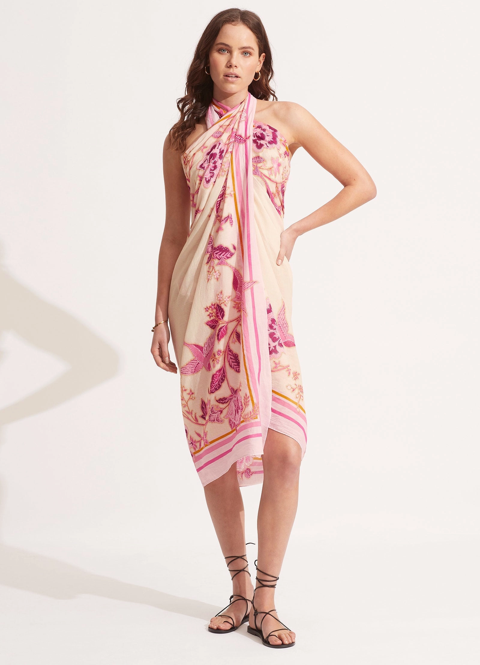 Silk Road Sarong - Parfait Pink