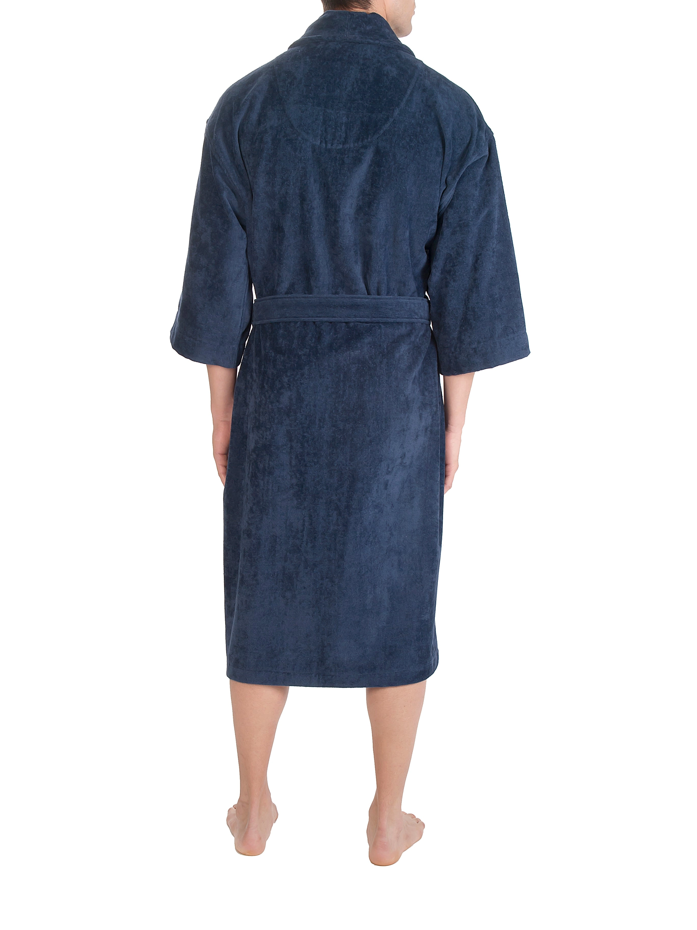 Solid Terry Velour Shawl Robe