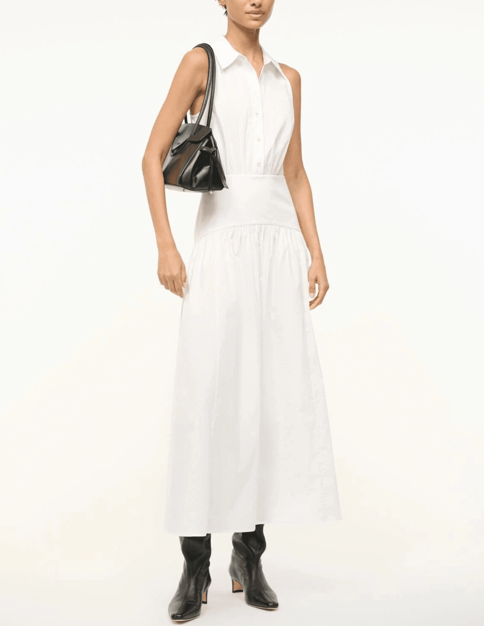 STAUD Romy Midi Shirt Dress