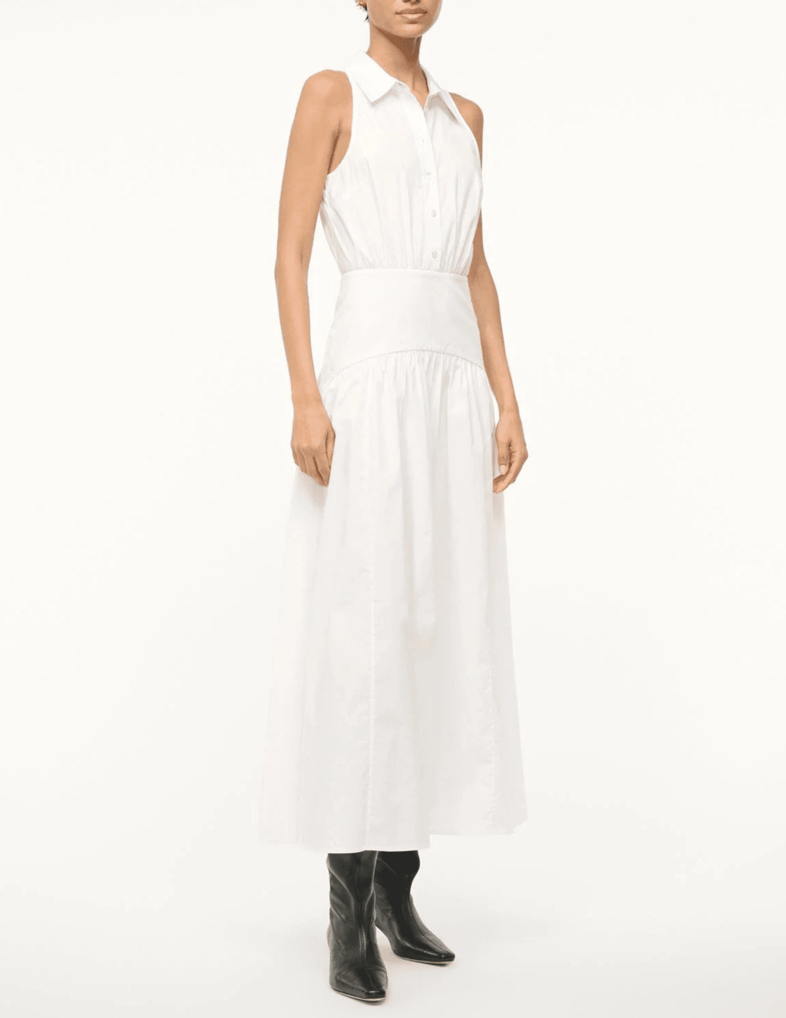 STAUD Romy Midi Shirt Dress