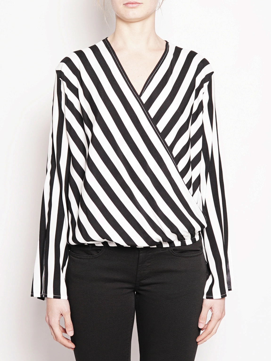 Striped blouse - FTE18BL022 White / Black