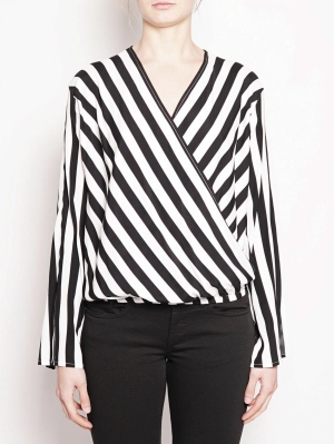 Striped blouse - FTE18BL022 White / Black