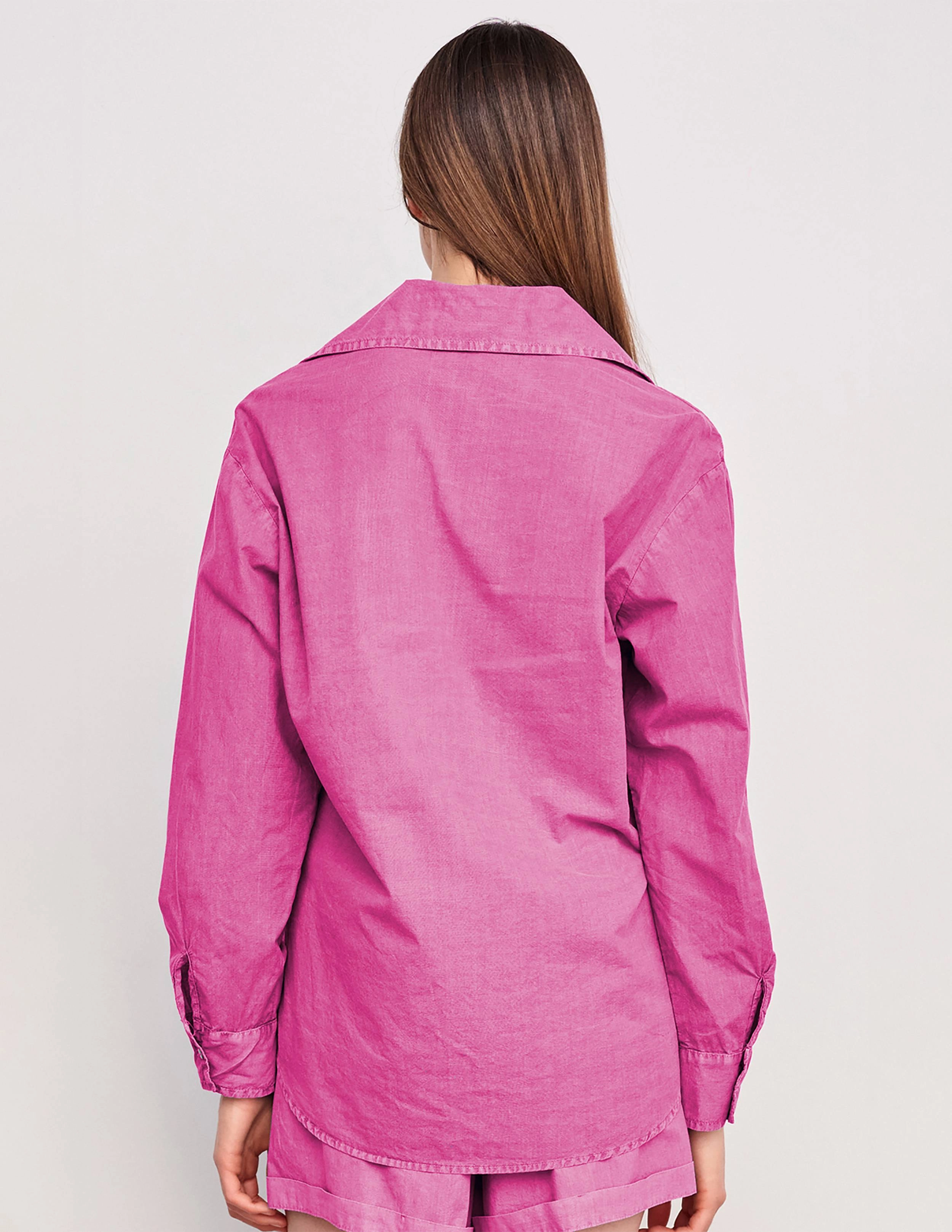 Sundry Voile Button Down & Boxer Shorts Set in Pigment Magenta