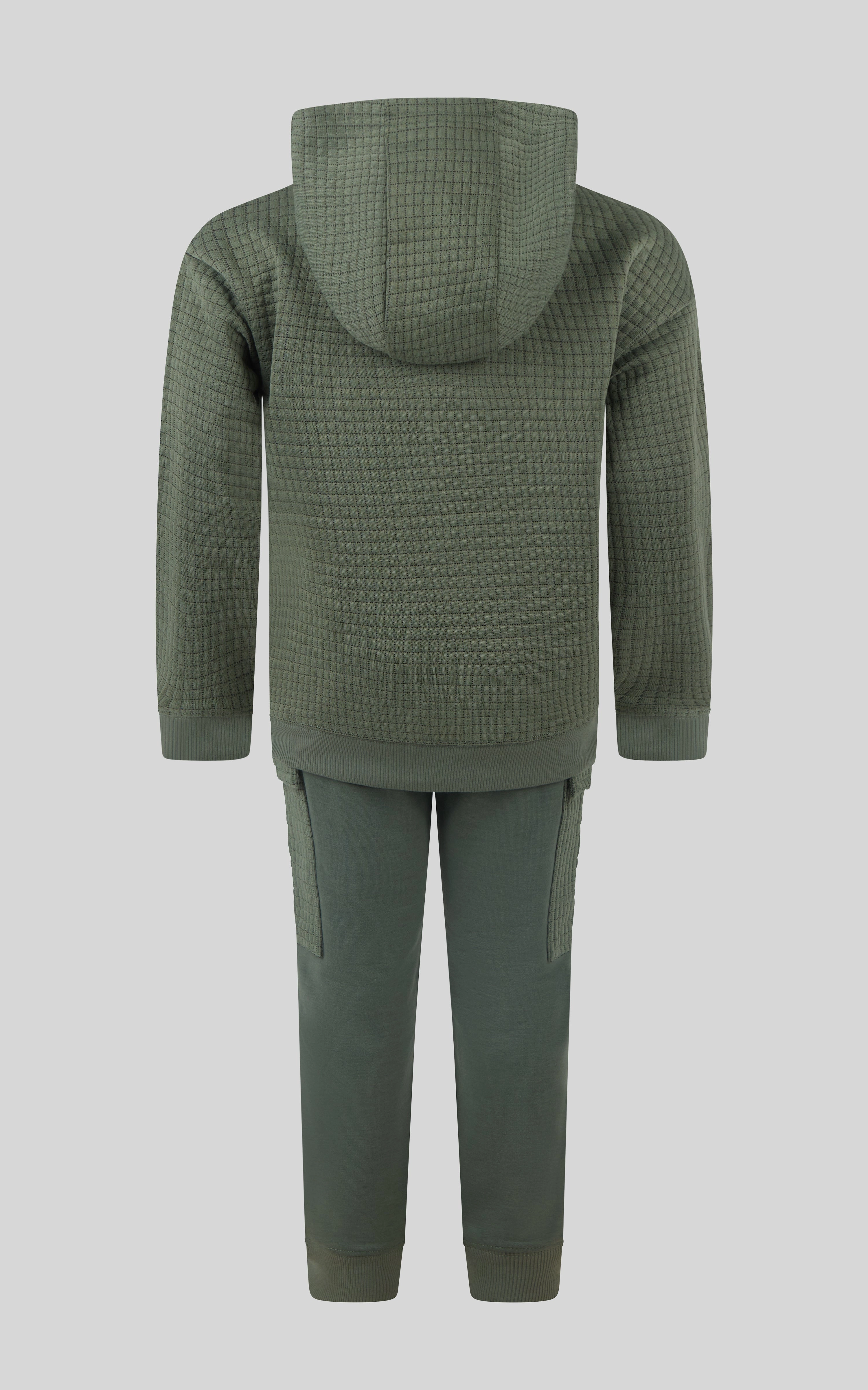 Toddler Boys 2 PC Quilted Hoodie and Jogger Set