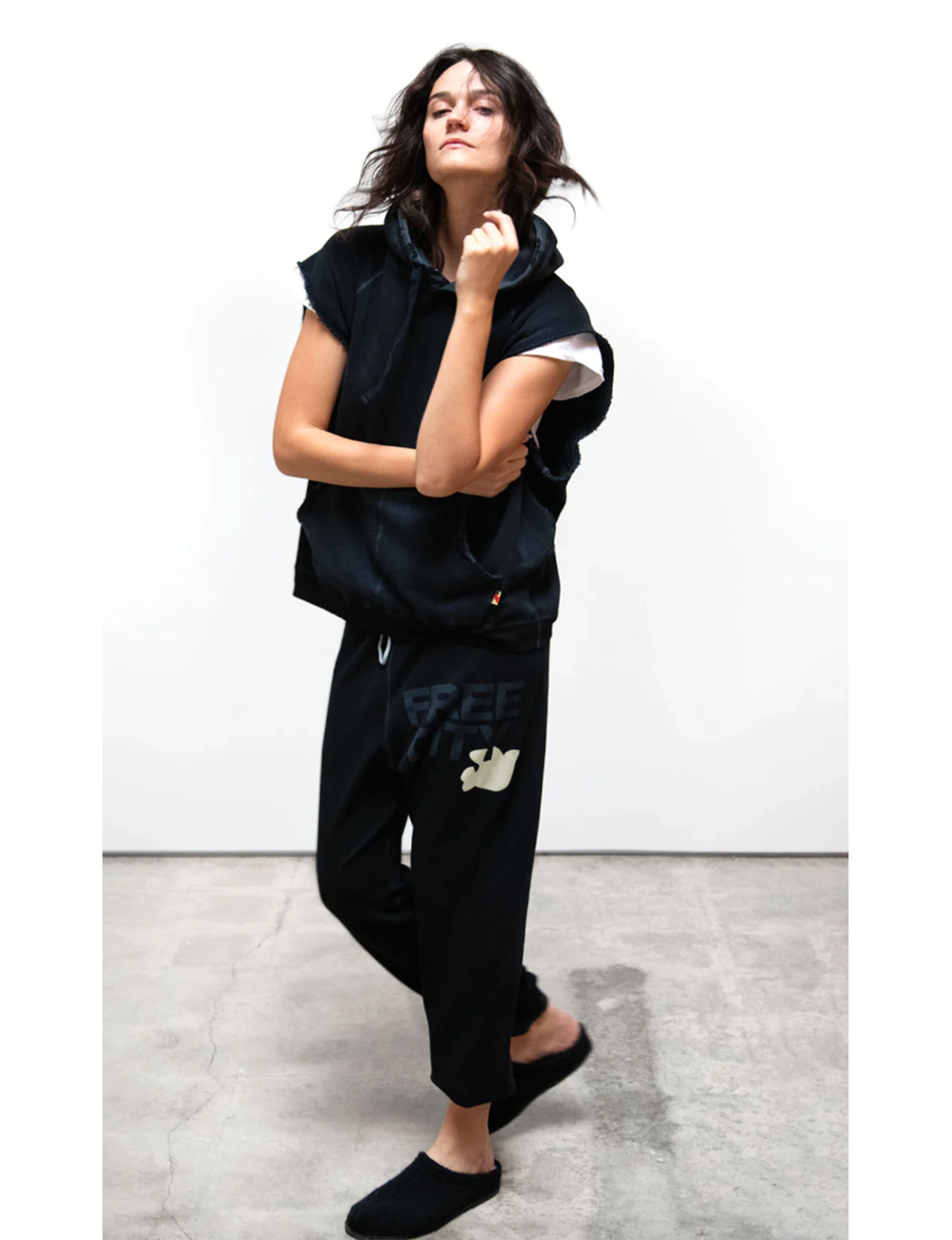 Unisex Flow Sweatpant, Blackspace Cream