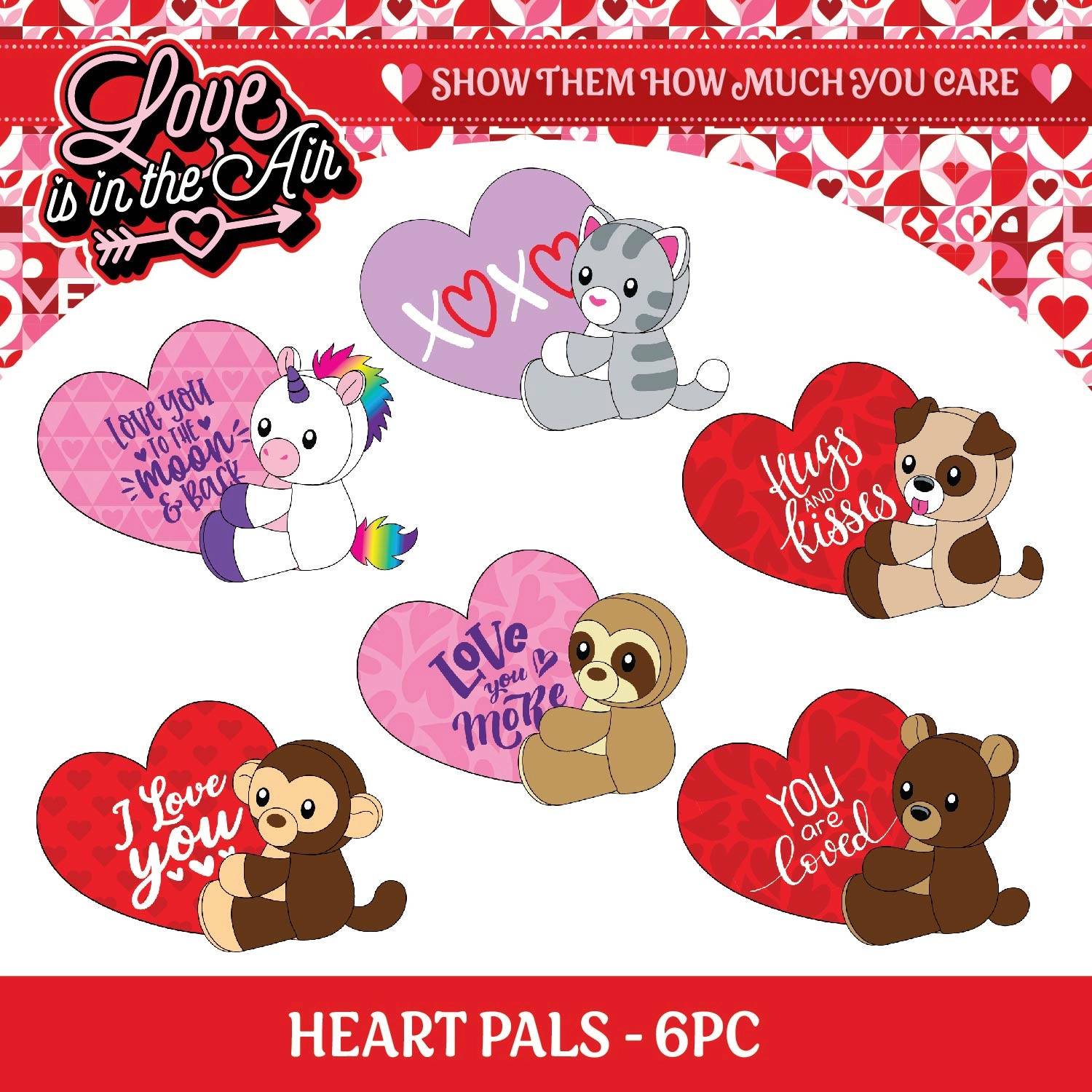 Valentine's Day Rose Plush and Gift Assortment Floor Display - 58 Pieces Per Retail Ready Display 88576