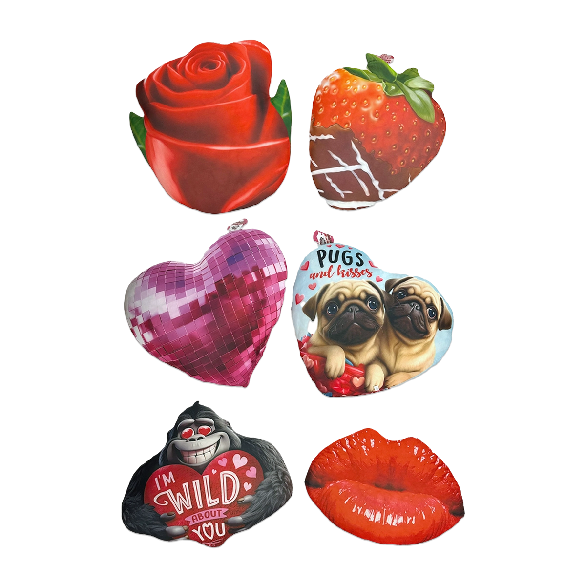 Valentine's Day Rose Plush and Gift Assortment Floor Display - 58 Pieces Per Retail Ready Display 88576