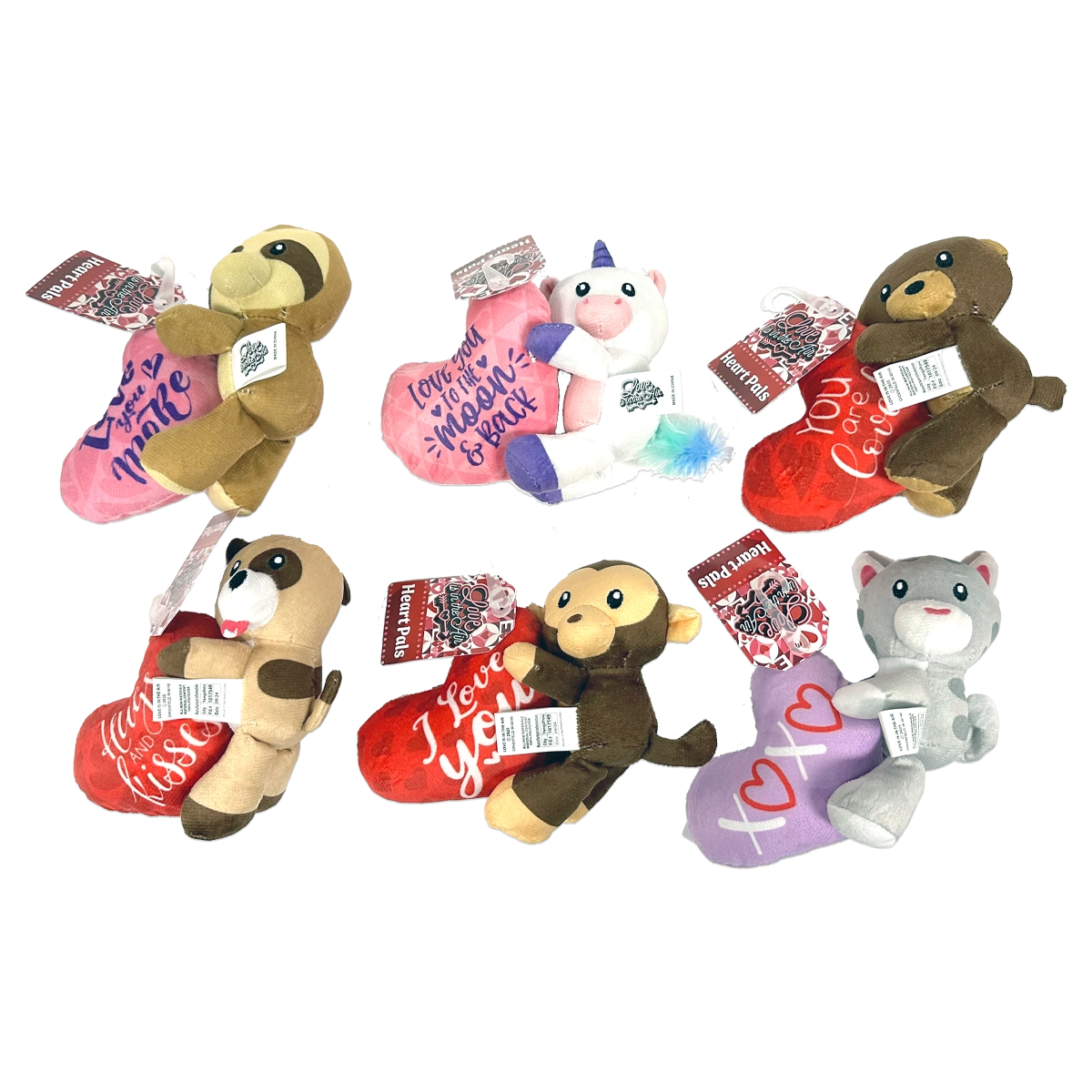 Valentine's Day Rose Plush and Gift Assortment Floor Display - 58 Pieces Per Retail Ready Display 88576