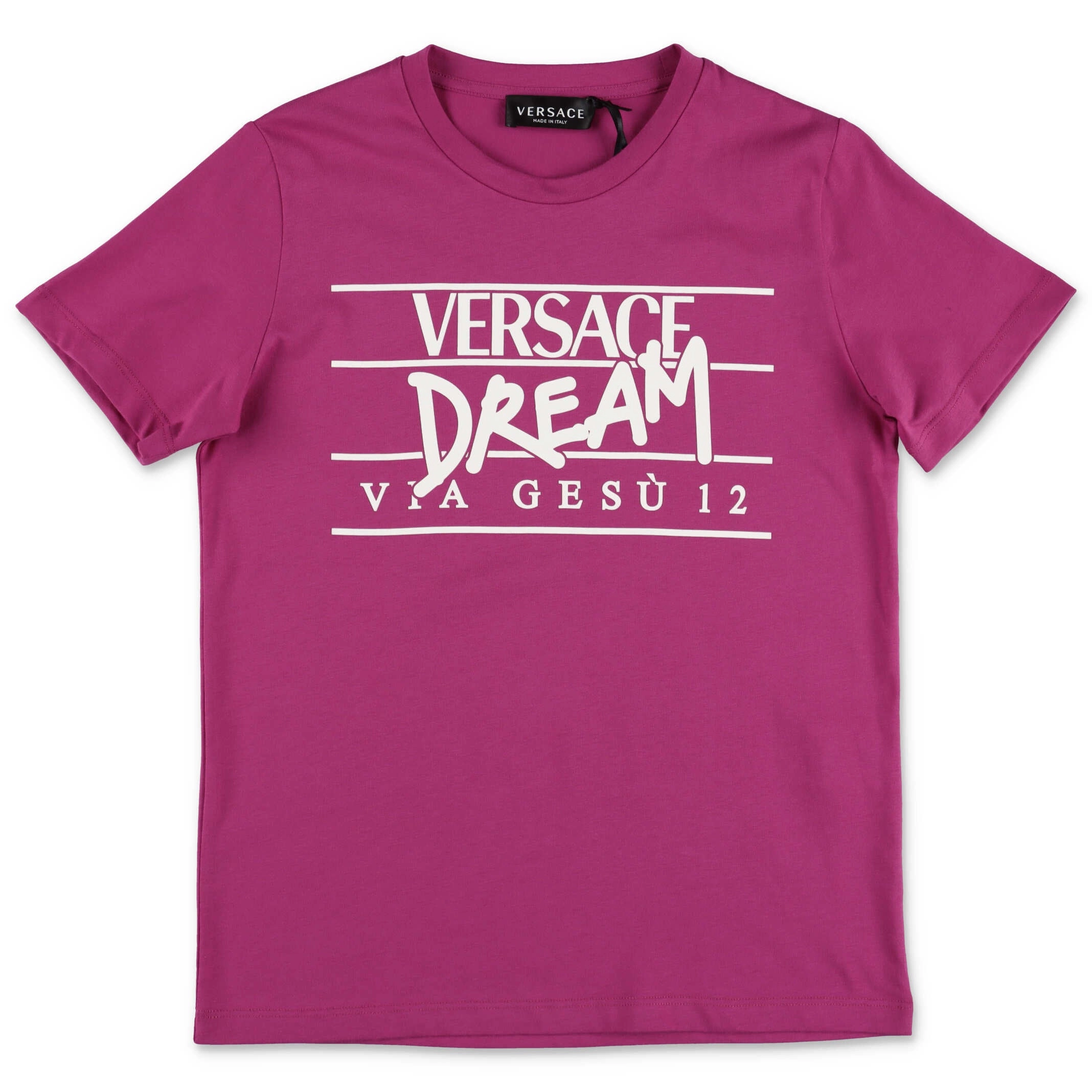 Versace Kids Logo Printed Crewneck T-Shirt