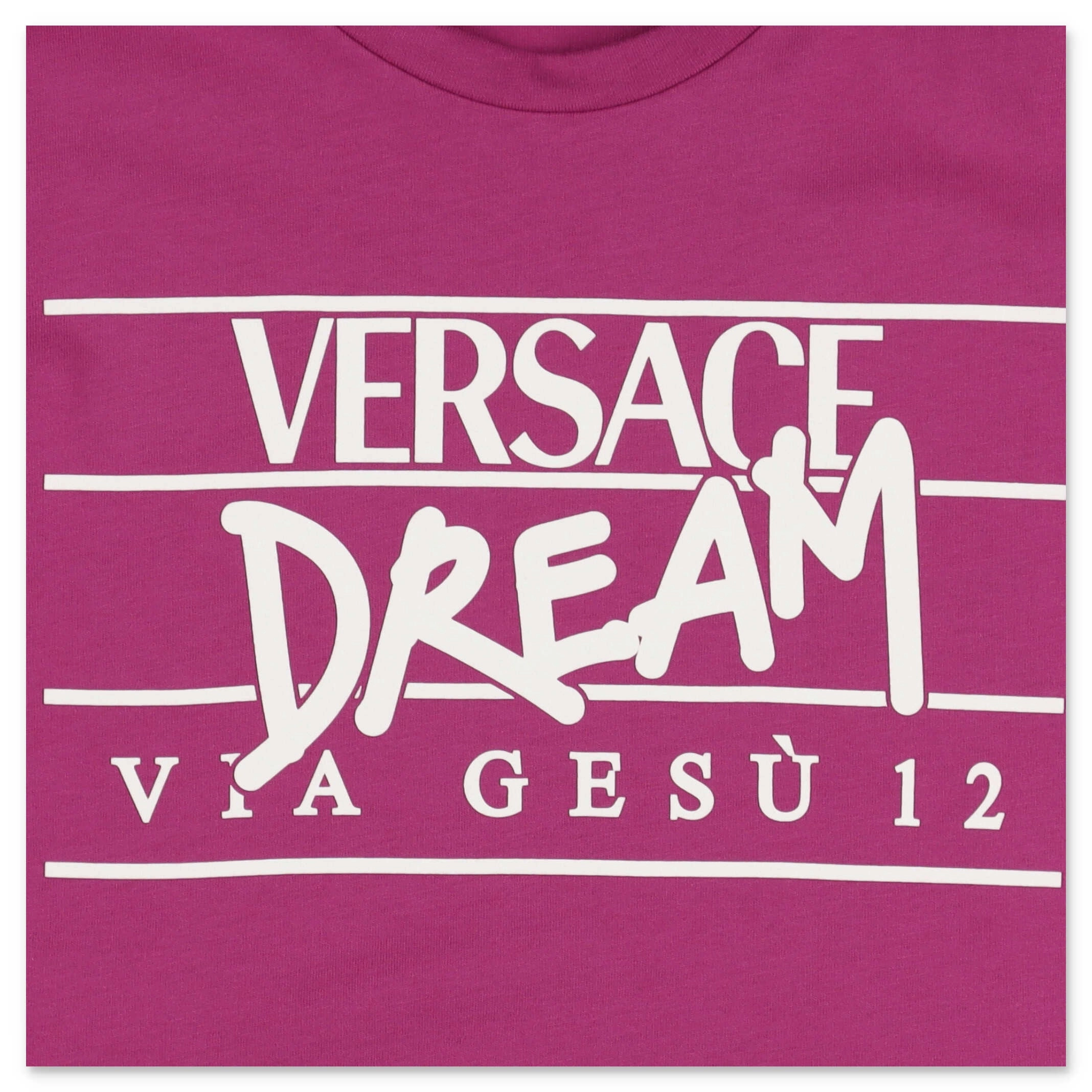 Versace Kids Logo Printed Crewneck T-Shirt