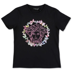 Versace Kids Medusa Butterfly Printed Crewneck T-Shirt