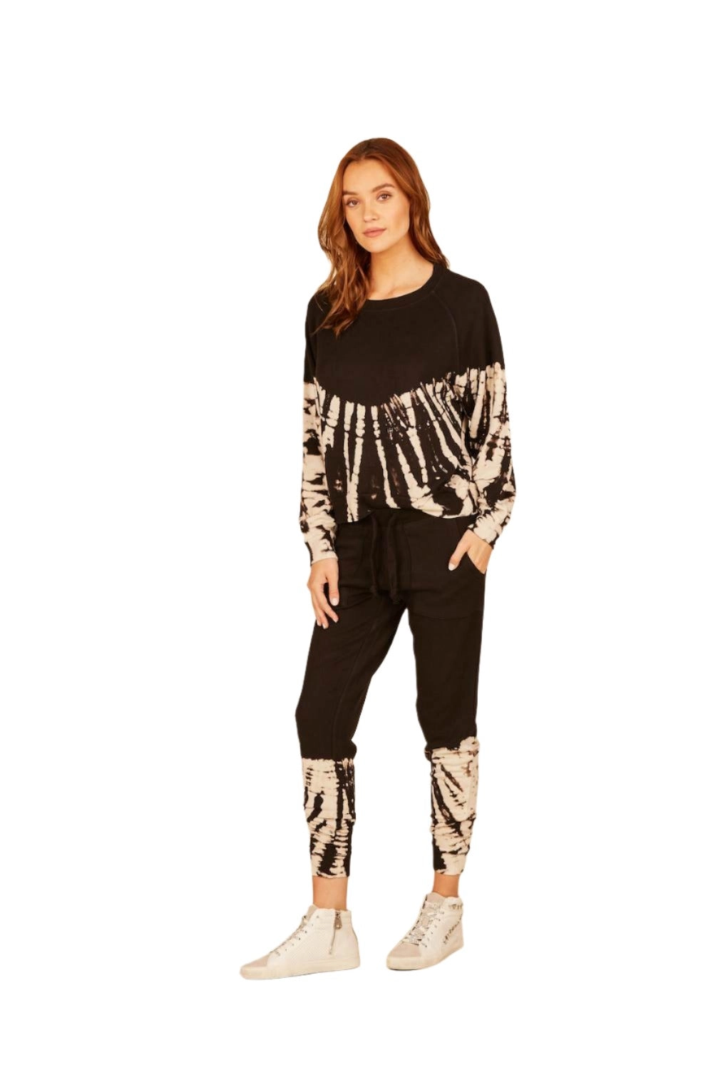 Vintage Havana Feather Tie Dye Jogger B8896