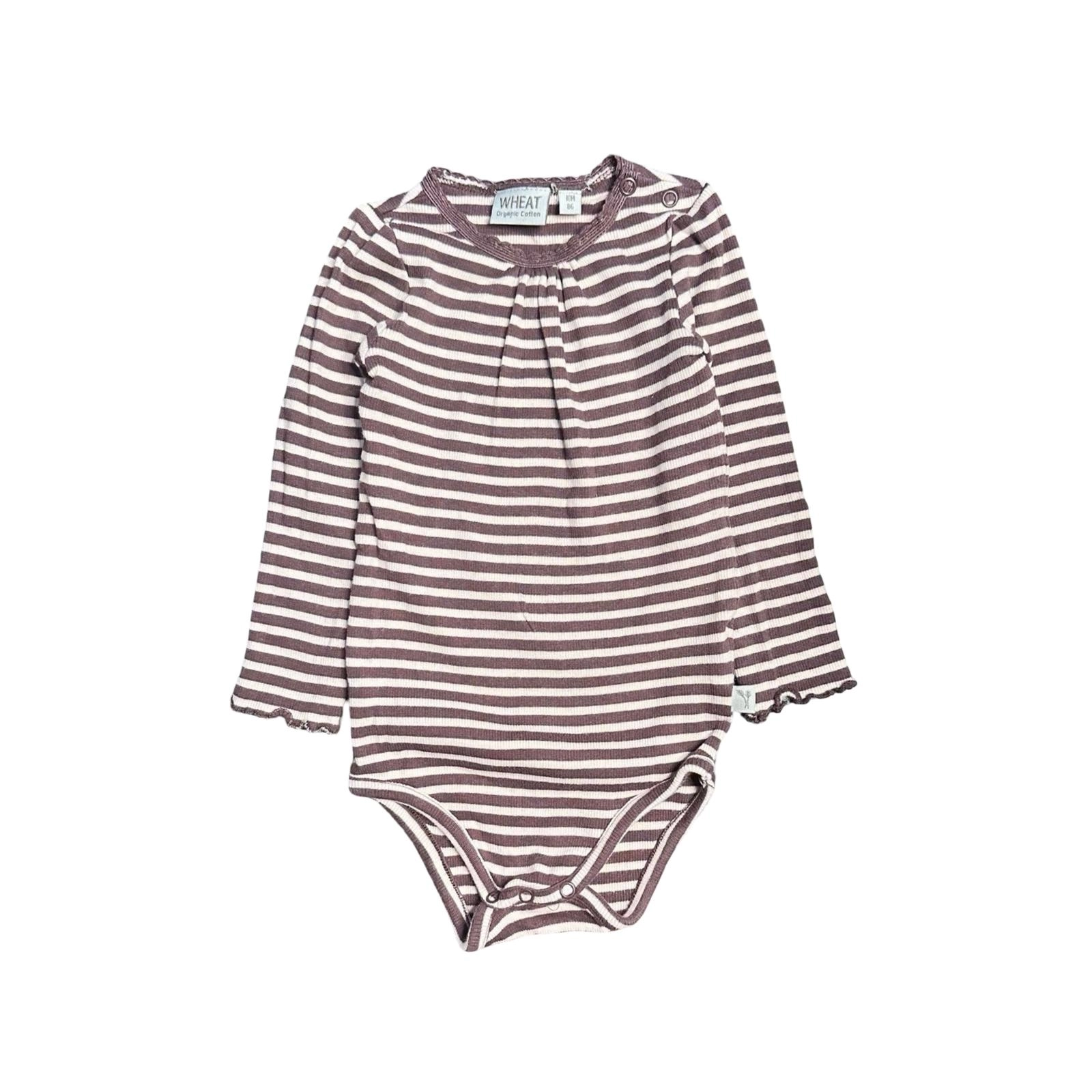Wheat Striped Onesie